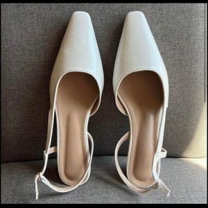 White shoes, new, perfect wedding shoes.